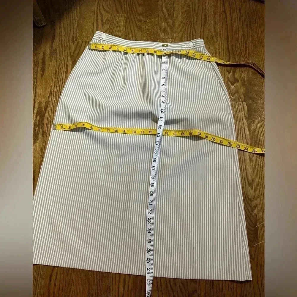 Vintage HABERDASHERY Seersucker Skirt Size14